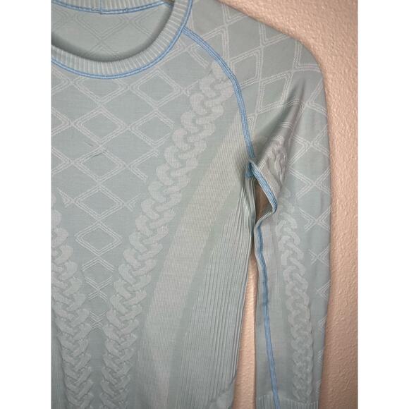 LULULEMON Restless Pullover Heathered Caspian Blue Size 6 - Picture 9 of 9